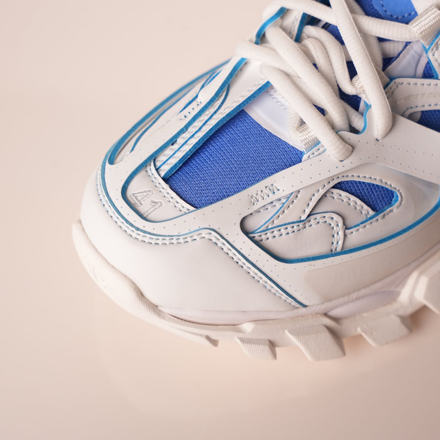 Balenciaga Track Sock White Blue