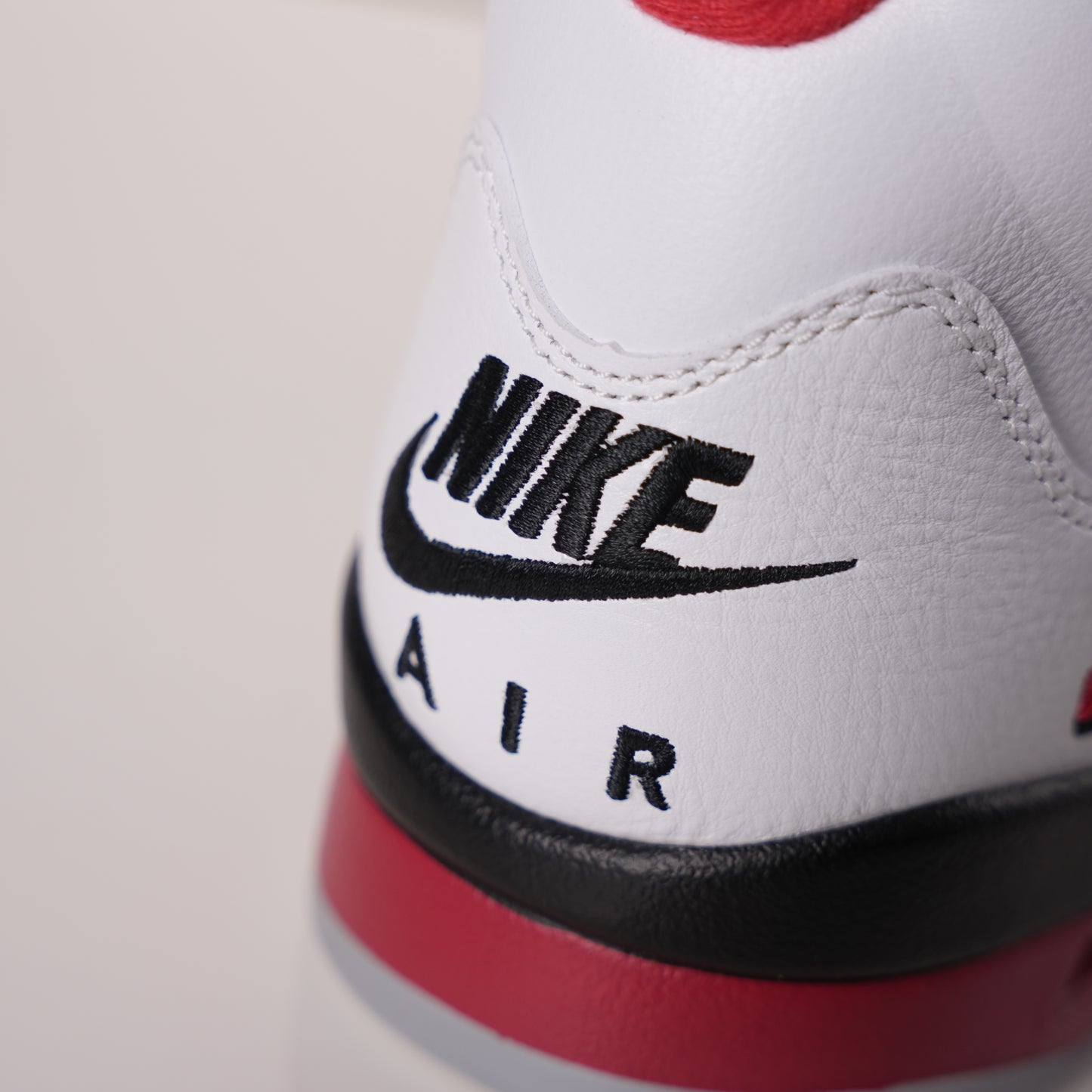 Air Jordan 5 Retro Fire Red Black Tongue