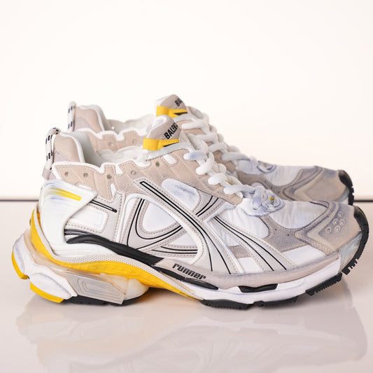 Balenciaga Runner Sneaker 'White Yellow' 772767 W3RNY 9170