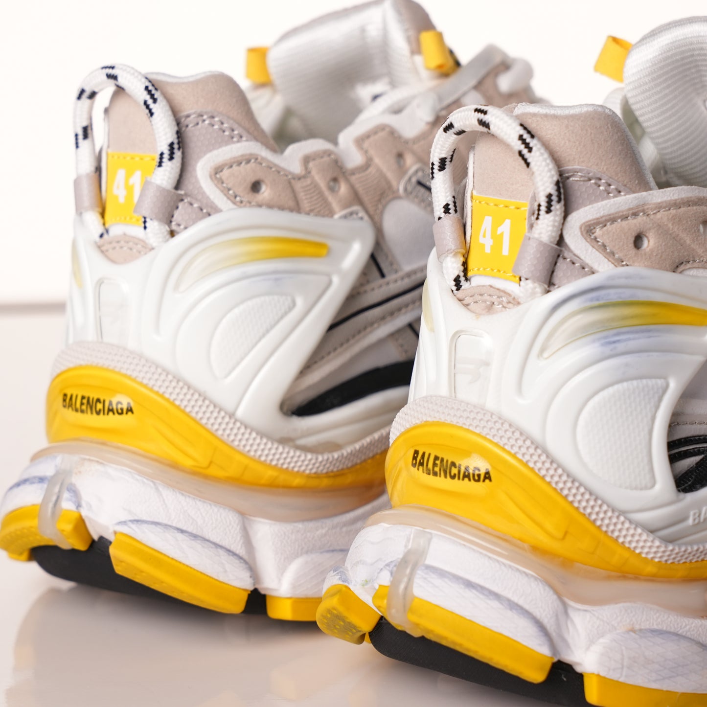 Balenciaga Runner Sneaker 'White Yellow' 772767 W3RNY 9170