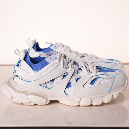 Balenciaga Track Sock White Blue