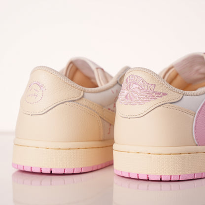 Travis Scott x Air Jordan 1 Low OG Sail Shy Pink