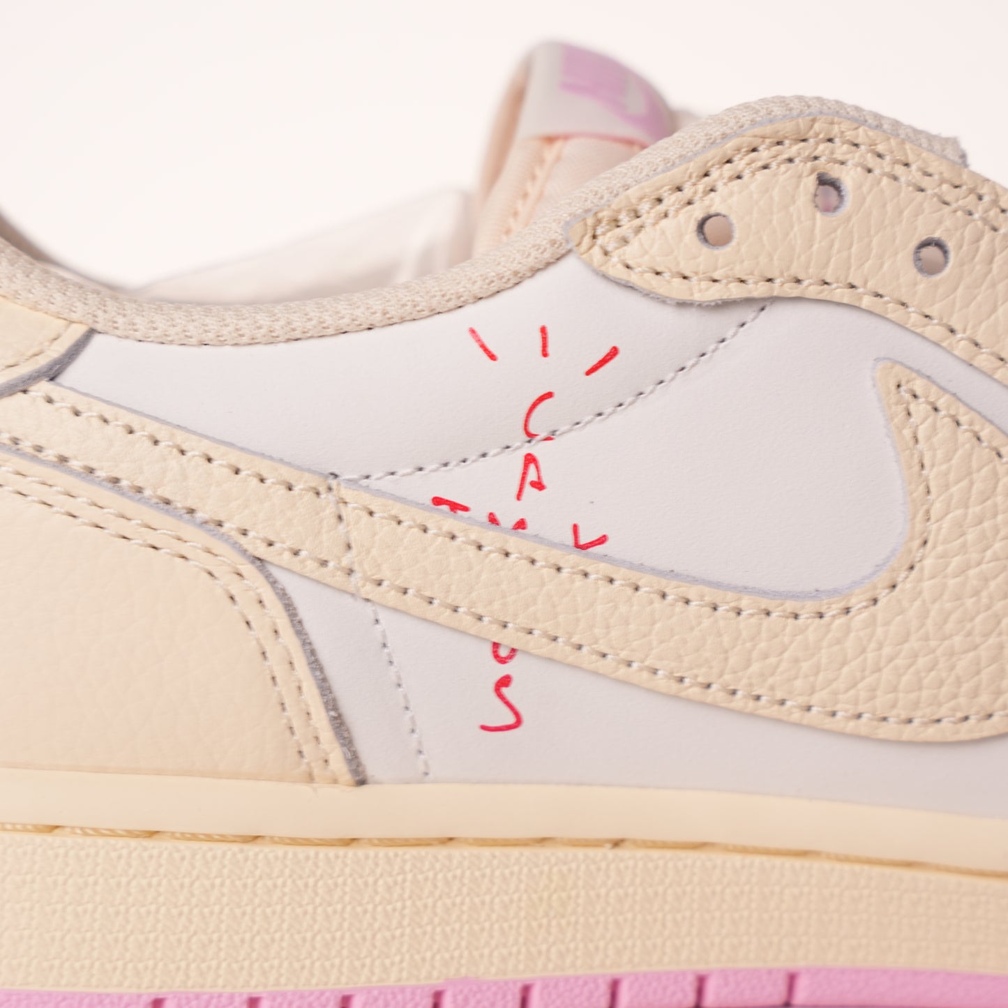Travis Scott x Air Jordan 1 Low OG Sail Shy Pink
