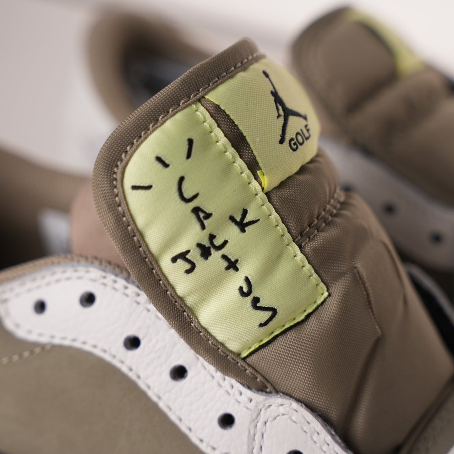 Travis Scott x Air Jordan 1 Low Golf Olive FZ3124-200