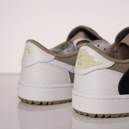 Travis Scott x Air Jordan 1 Low Golf Olive FZ3124-200