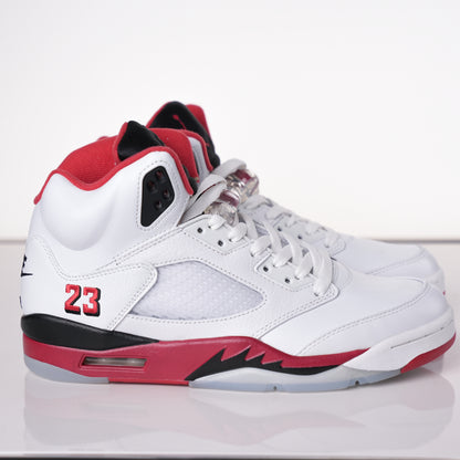 Air Jordan 5 Retro Fire Red Black Tongue