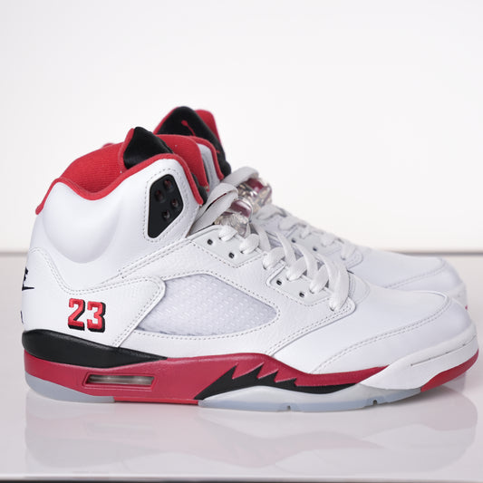 Air Jordan 5 Retro Fire Red Black Tongue