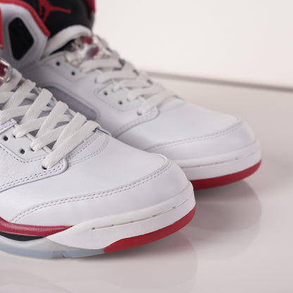 Air Jordan 5 Retro Fire Red Black Tongue