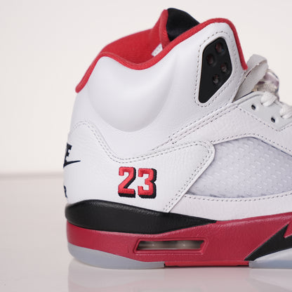 Air Jordan 5 Retro Fire Red Black Tongue