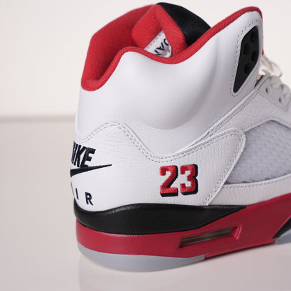 Air Jordan 5 Retro Fire Red Black Tongue