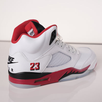 Air Jordan 5 Retro Fire Red Black Tongue