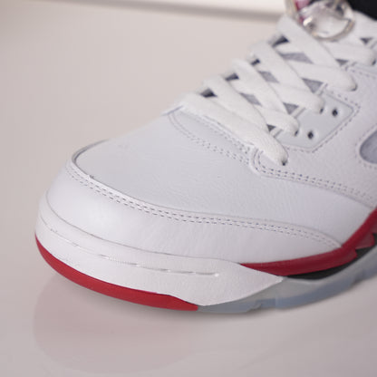 Air Jordan 5 Retro Fire Red Black Tongue