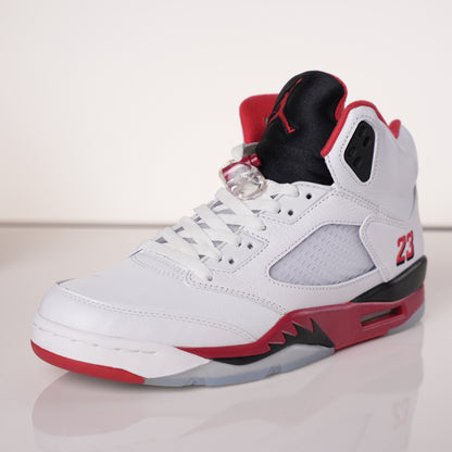 Air Jordan 5 Retro Fire Red Black Tongue
