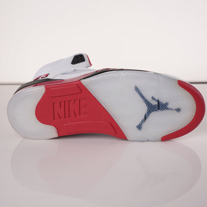 Air Jordan 5 Retro Fire Red Black Tongue