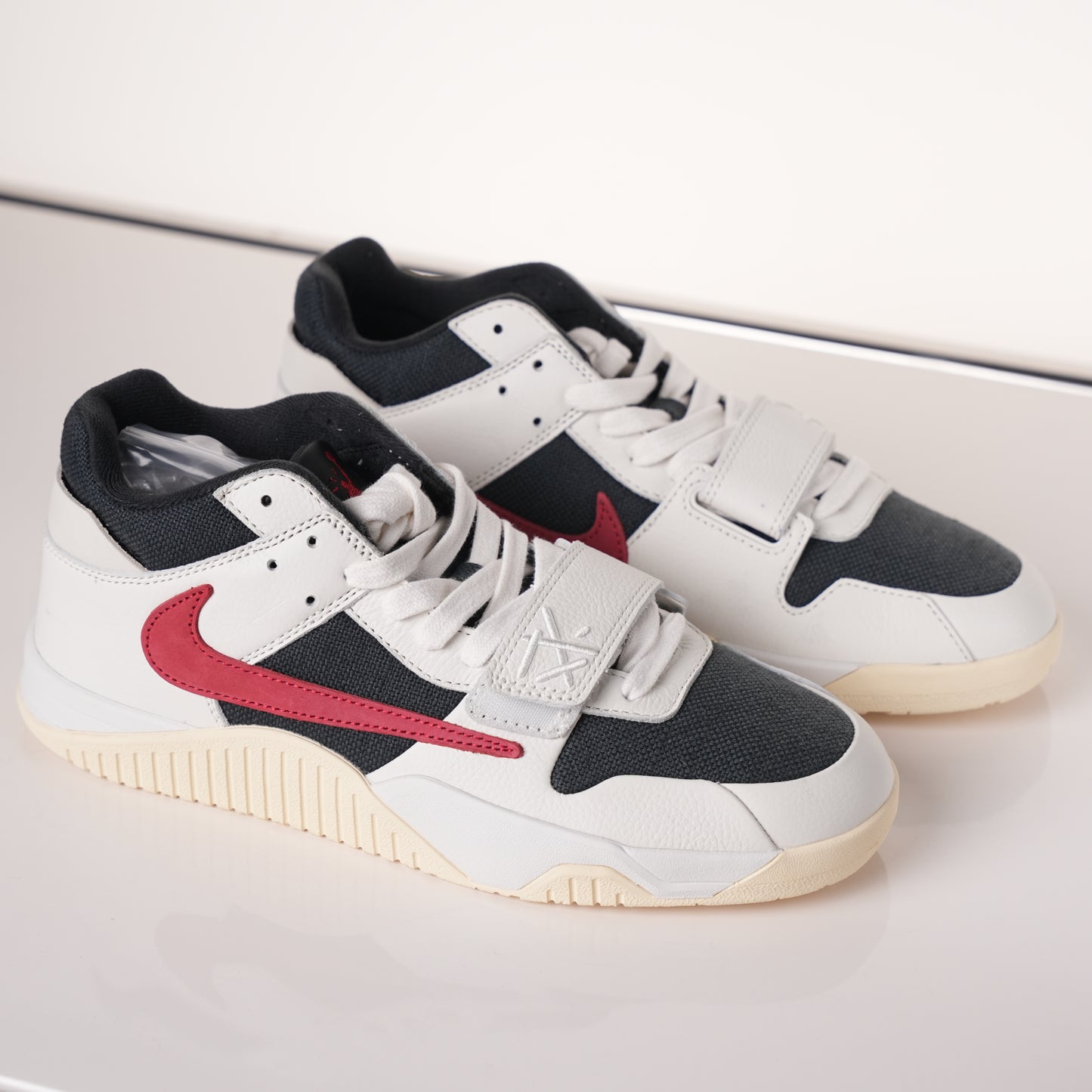 Jordan 2 Travis Scott x Jordan Cut The Check Nice Kicks Black White Red