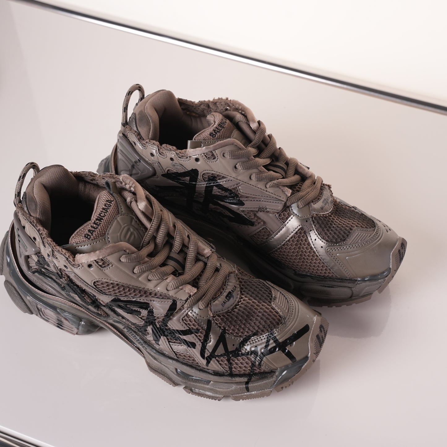 Balenciaga Runner Black Brown 677402 W3RB2 2010