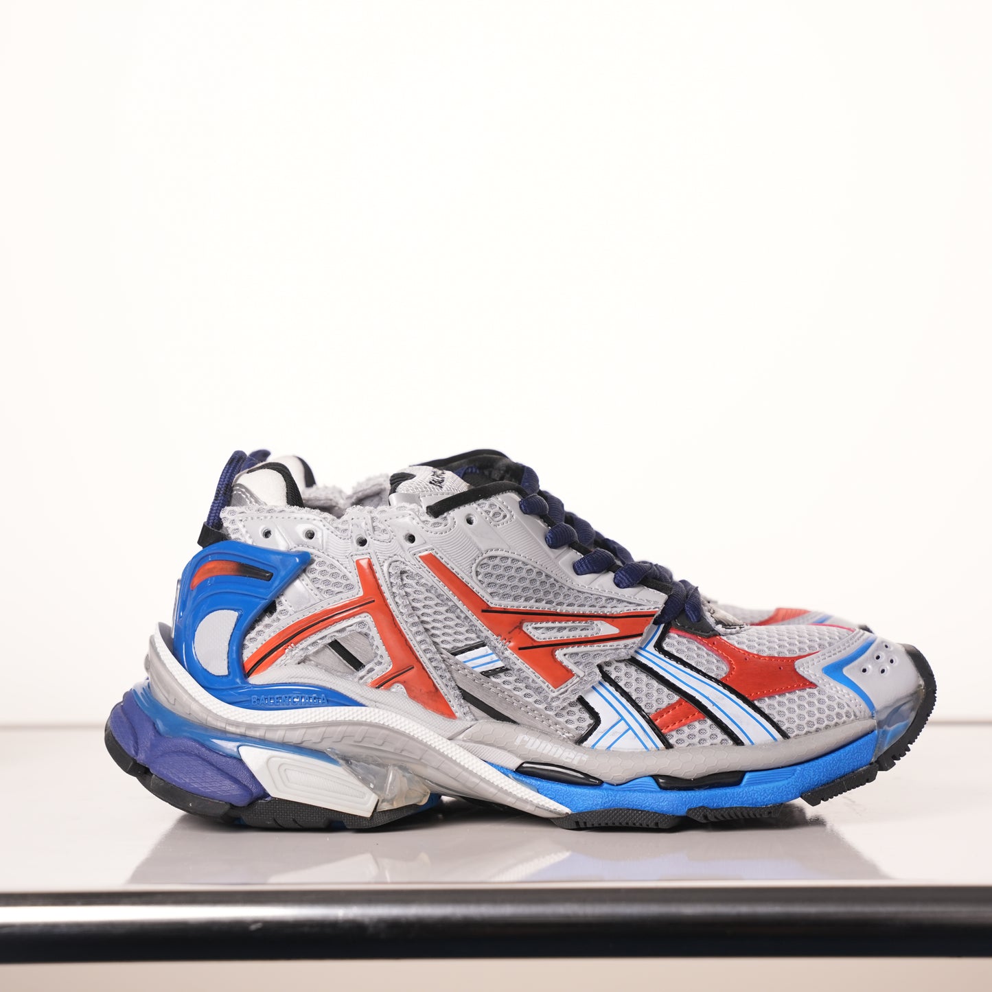 Balenciaga Runner White Blue Orange 677402 W3RB6 1264