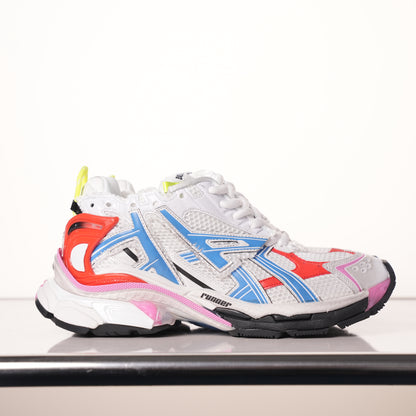 Balenciaga Runner Sneaker White Multi 677402 W3RB6 9645