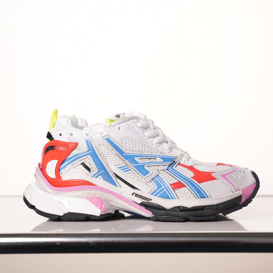 Balenciaga Runner Sneaker White Multi 677402 W3RB6 9645