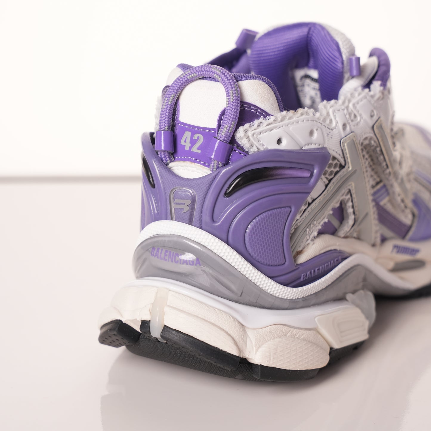 Balenciaga Runner White Purple 677402 W3RB2 5901