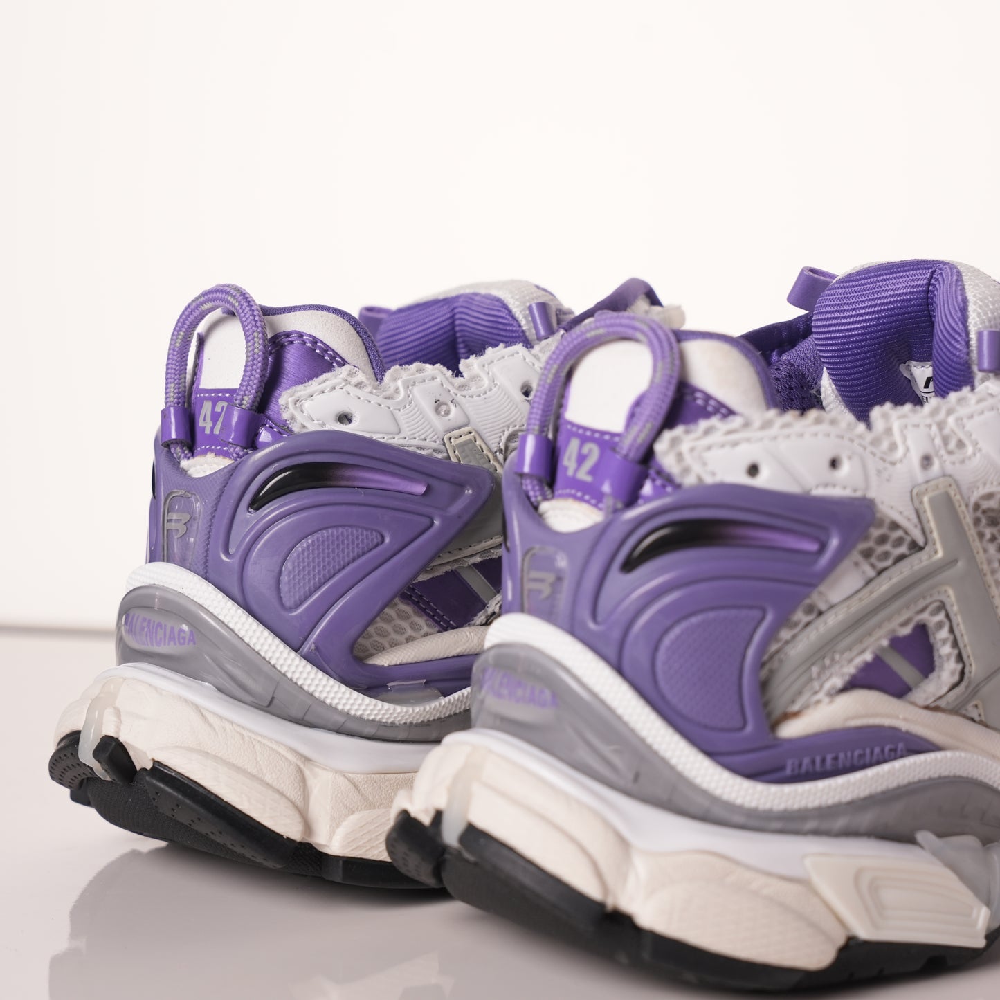 Balenciaga Runner White Purple 677402 W3RB2 5901