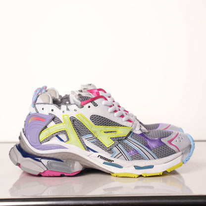 Balenciaga Runner White Yellow Purple 677402 W3RH5 0308