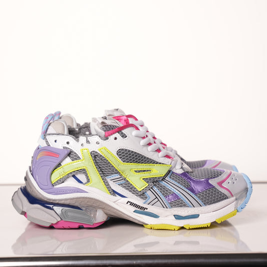 Balenciaga Runner White Yellow Purple 677402 W3RH5 0308