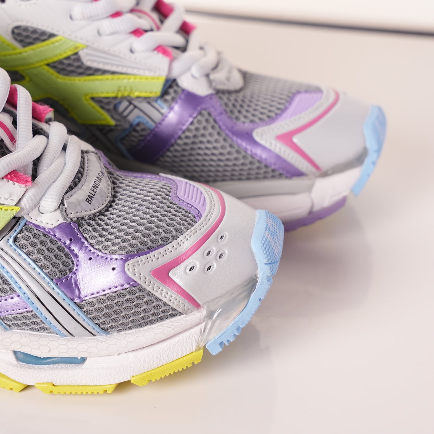 Balenciaga Runner White Yellow Purple 677402 W3RH5 0308
