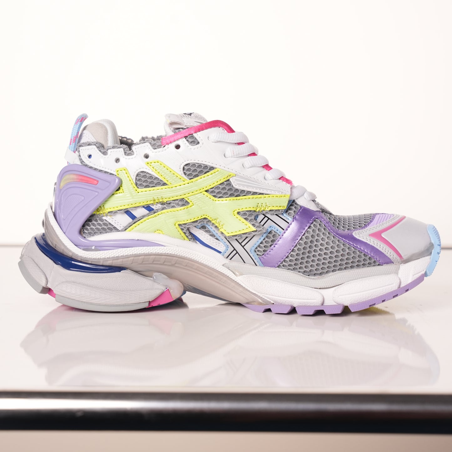 Balenciaga Runner White Yellow Purple 677402 W3RH5 0308