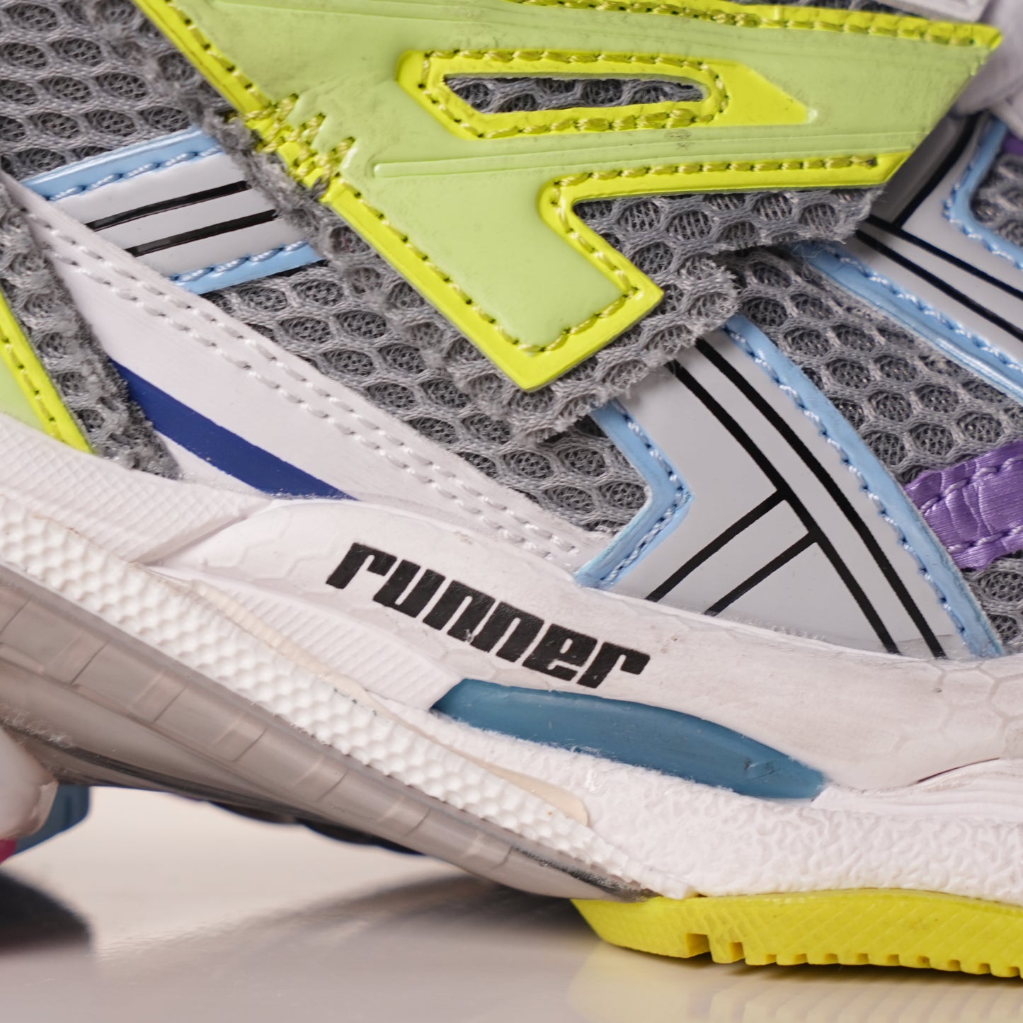 Balenciaga Runner White Yellow Purple 677402 W3RH5 0308