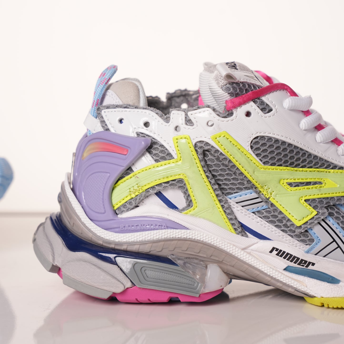 Balenciaga Runner White Yellow Purple 677402 W3RH5 0308