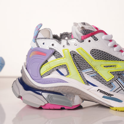 Balenciaga Runner White Yellow Purple 677402 W3RH5 0308