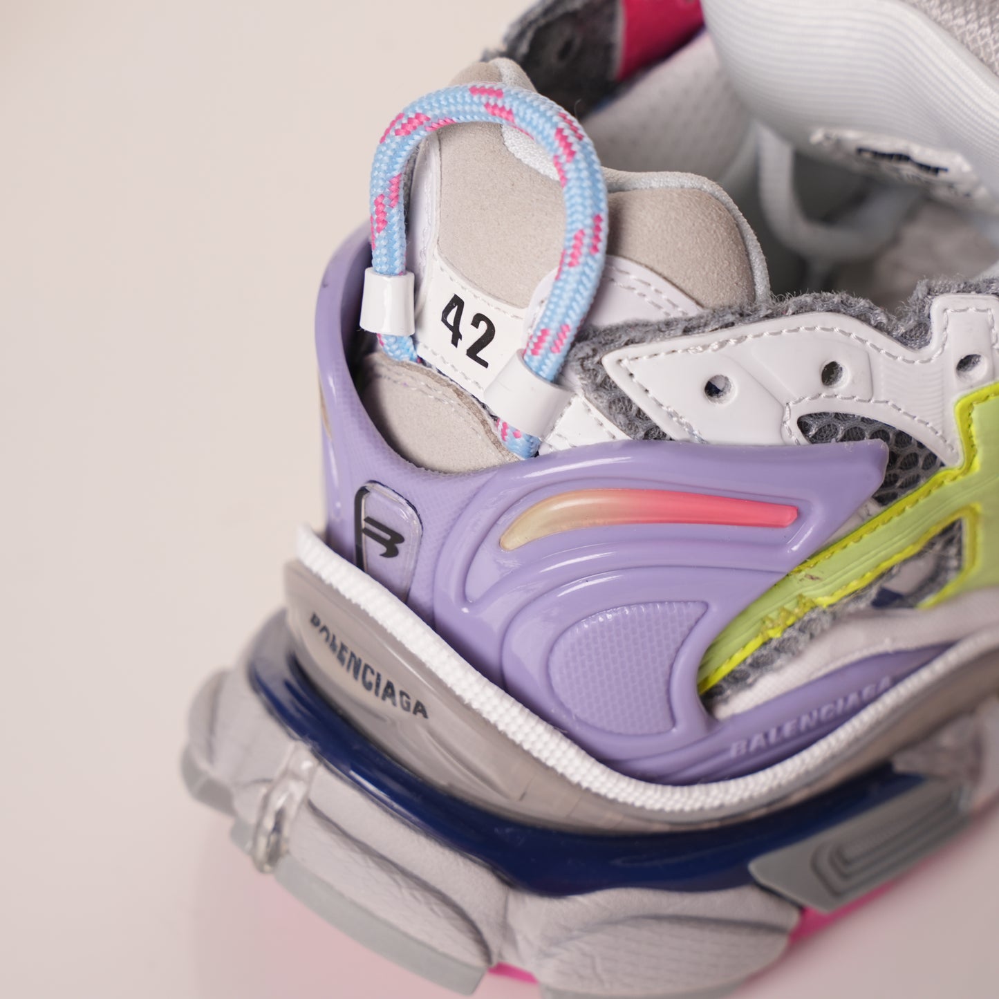 Balenciaga Runner White Yellow Purple 677402 W3RH5 0308