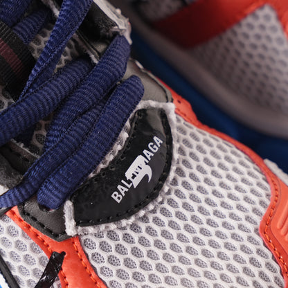 Balenciaga Runner White And Blue Printing 677402 W3RB6 1264