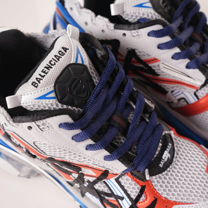 Balenciaga Runner White And Blue Printing 677402 W3RB6 1264