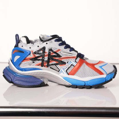 Balenciaga Runner White And Blue Printing 677402 W3RB6 1264