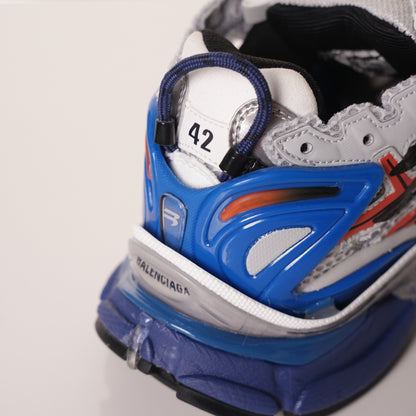 Balenciaga Runner White And Blue Printing 677402 W3RB6 1264