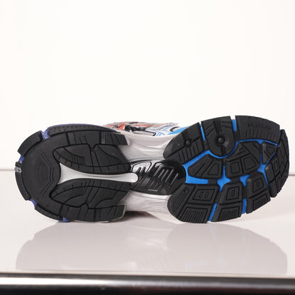 Balenciaga Runner White And Blue Printing 677402 W3RB6 1264