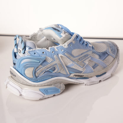Balenciaga Runner White Light Blue 677402 W3RB2 9744