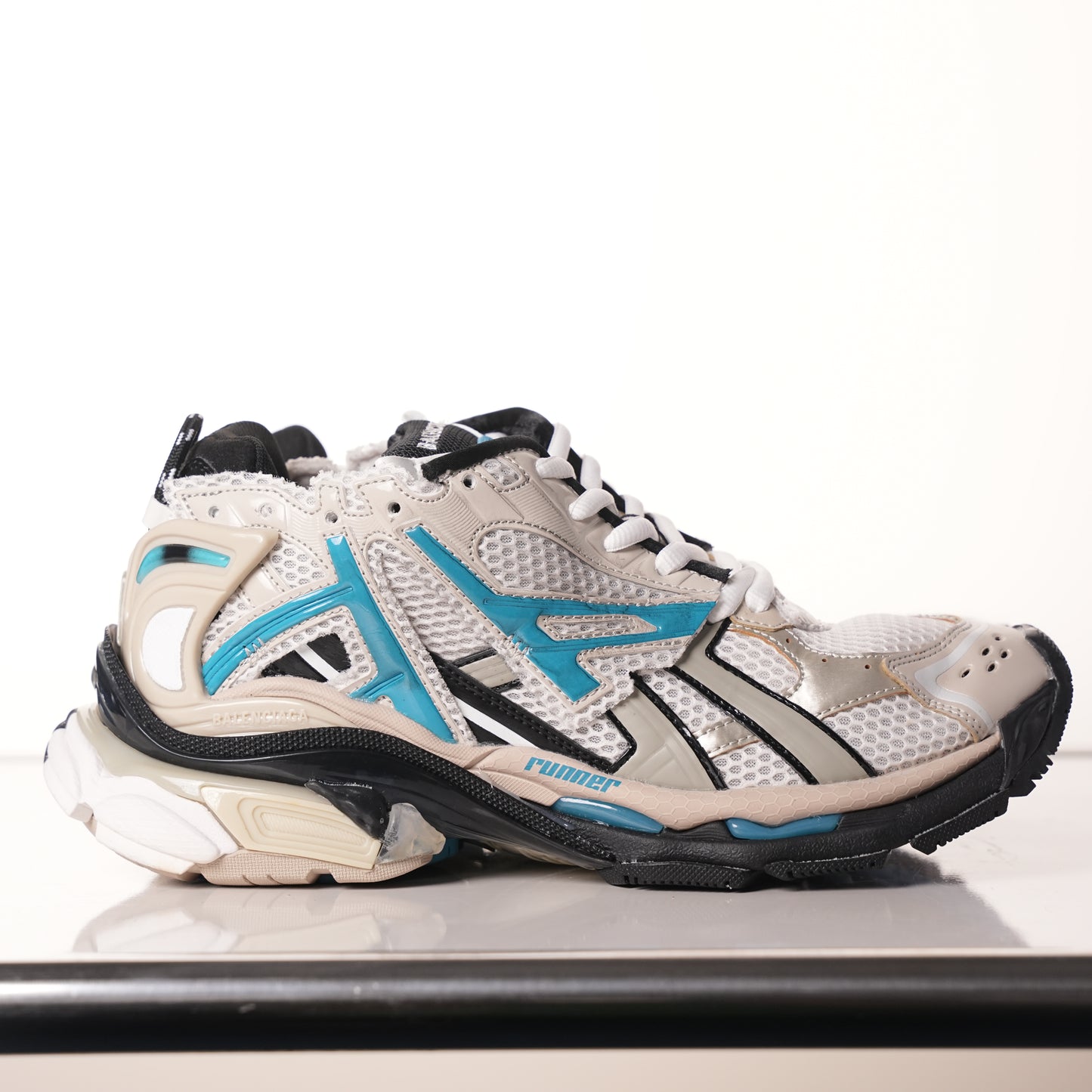 Balenciaga Runner Black Champagne Blue