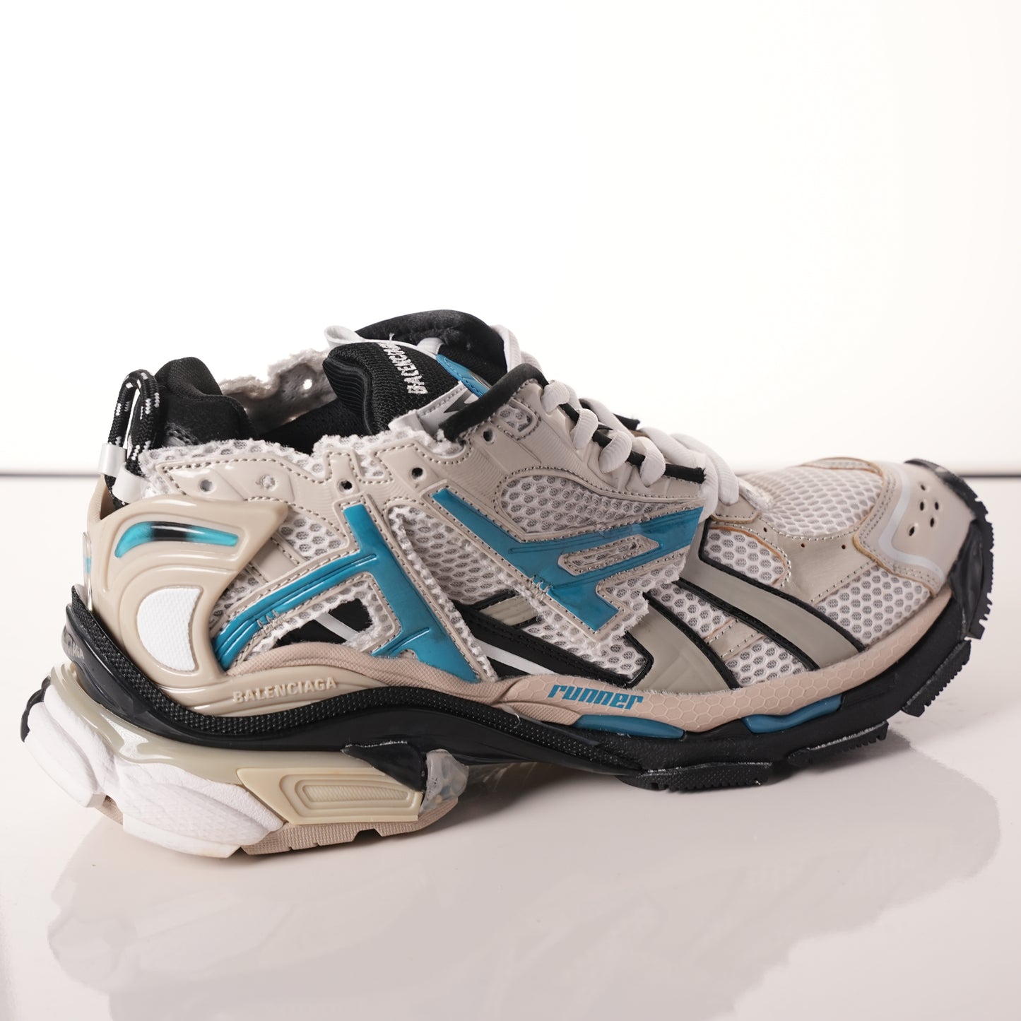 Balenciaga Runner Black Champagne Blue