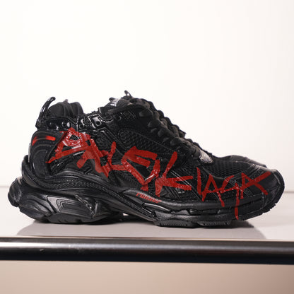 Balenciaga Runner Black And Red Characters 677402 W3RB1 0102
