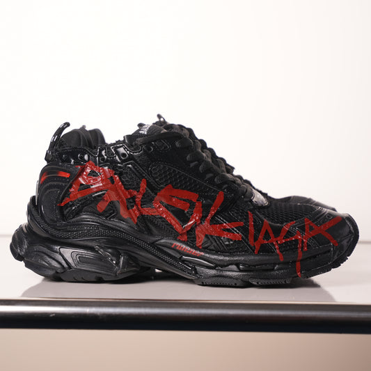 Balenciaga Runner Black And Red Characters 677402 W3RB1 0102