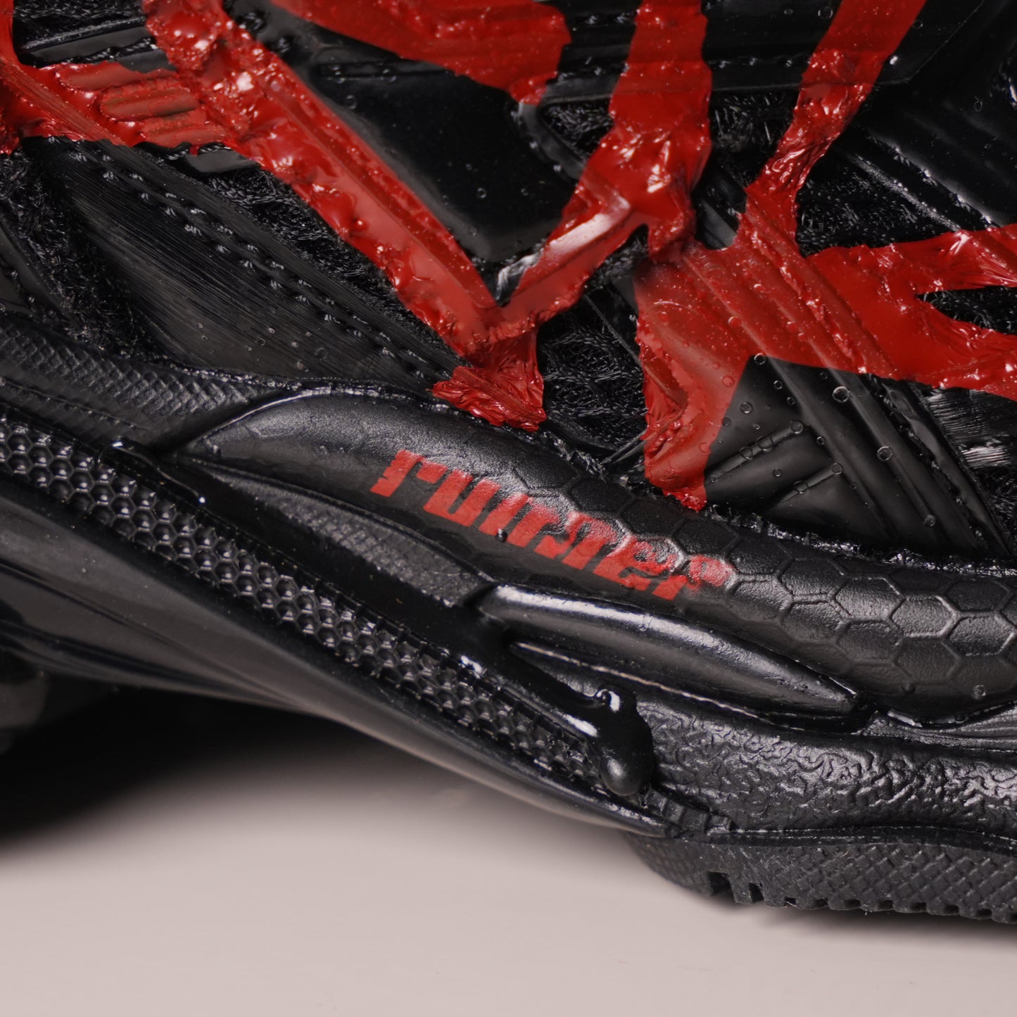 Balenciaga Runner Black And Red Characters 677402 W3RB1 0102