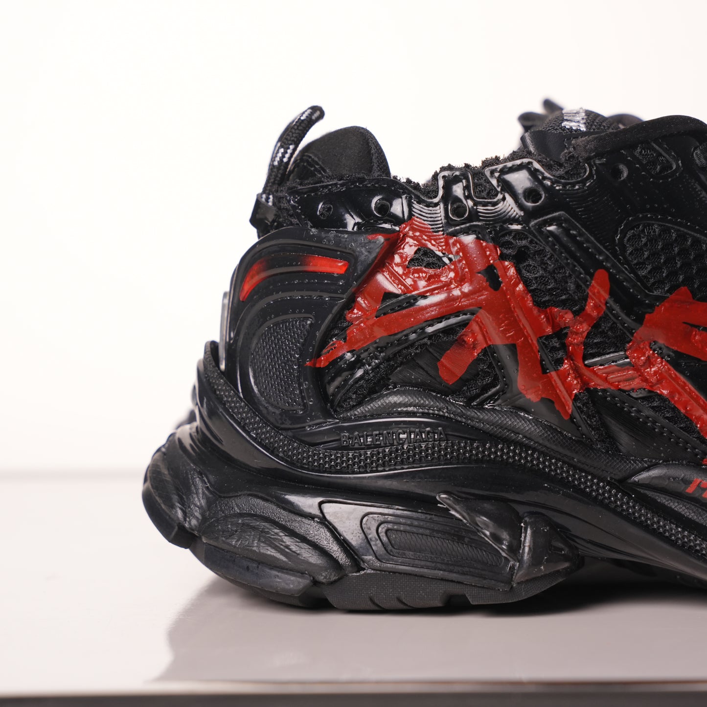 Balenciaga Runner Black And Red Characters 677402 W3RB1 0102