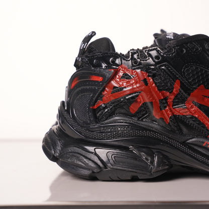 Balenciaga Runner Black And Red Characters 677402 W3RB1 0102