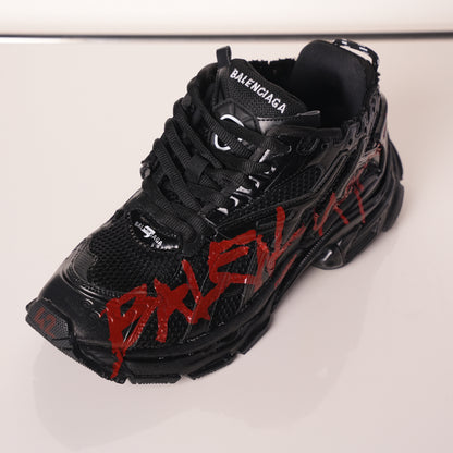 Balenciaga Runner Black And Red Characters 677402 W3RB1 0102