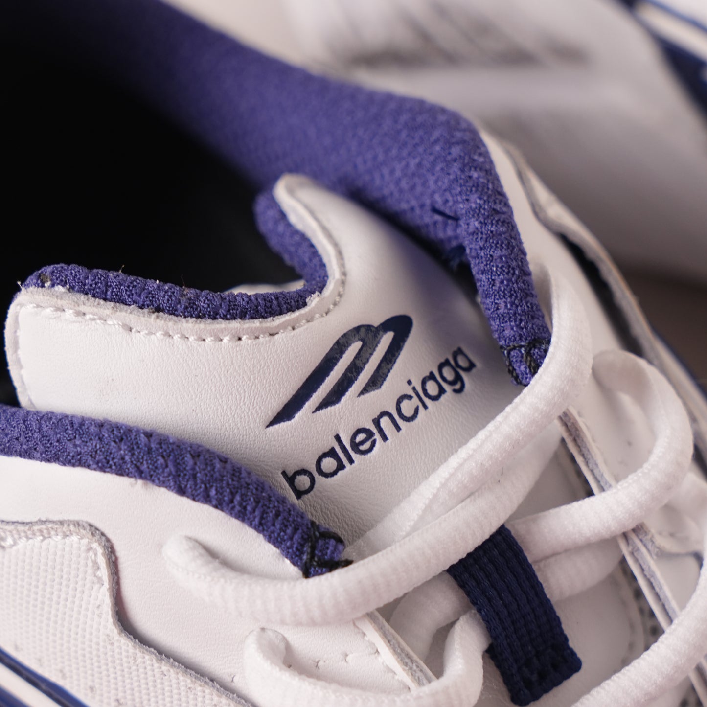 Balenciaga Monday shoe White Blue