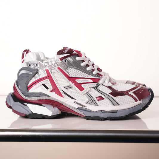 Balenciaga Runner White Wine Red