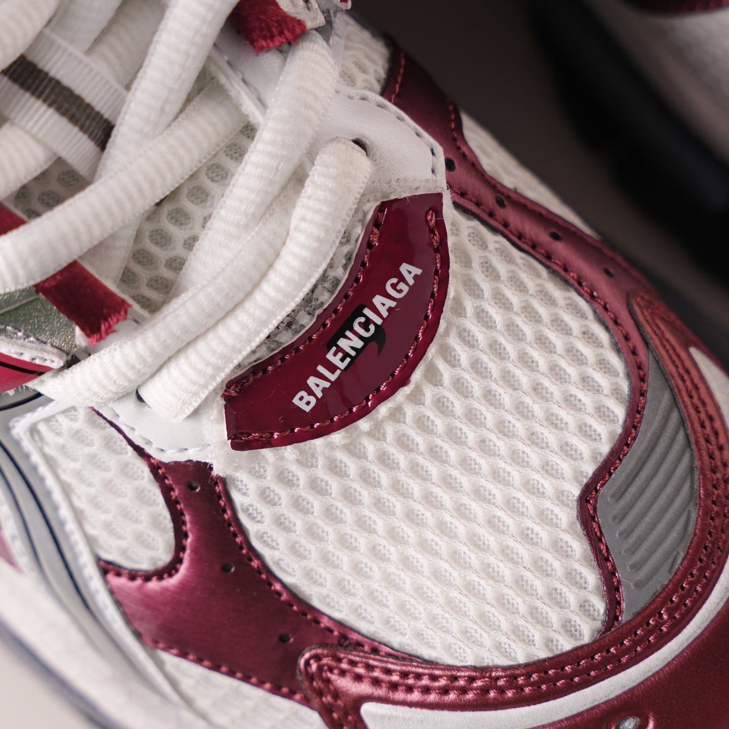 Balenciaga Runner White Wine Red